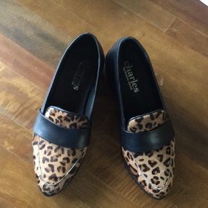 Leopard loafers